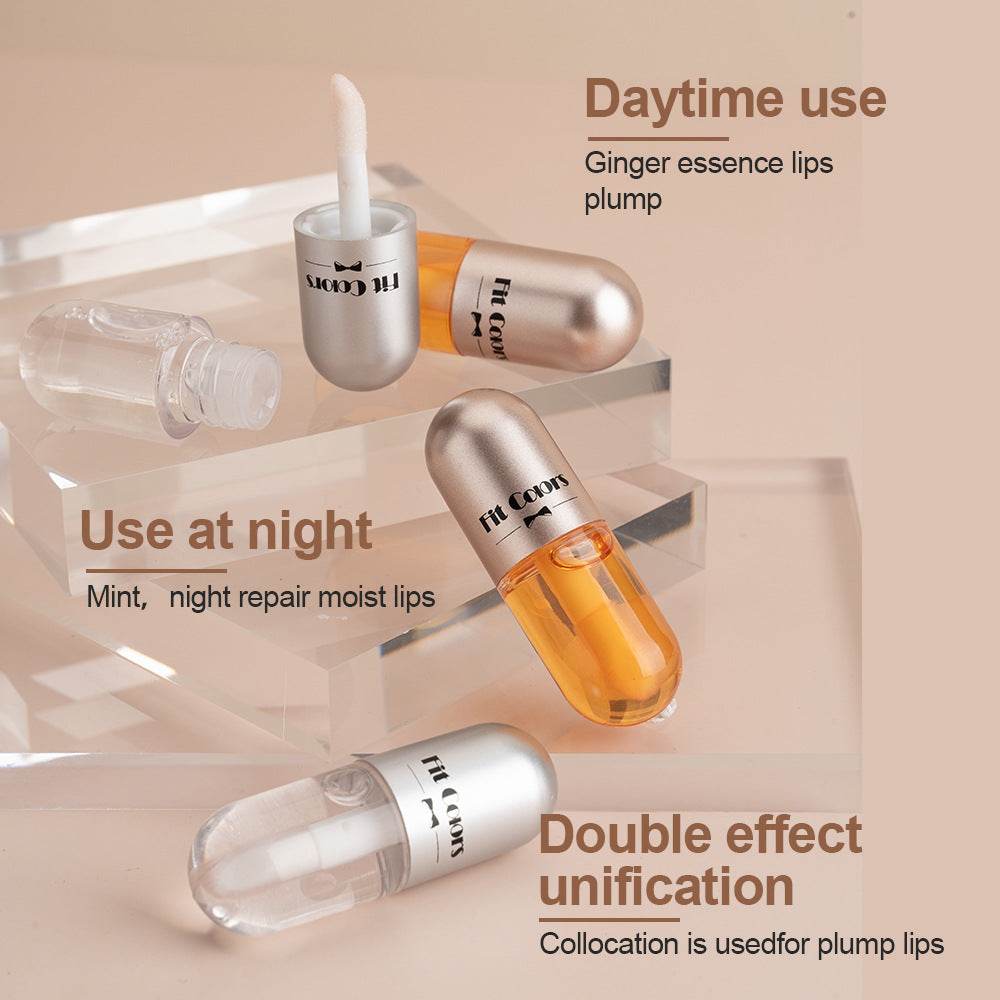 Two Sets Of Moisturizing Lip Oil And Lip Color Liquid Cases - Mubimart