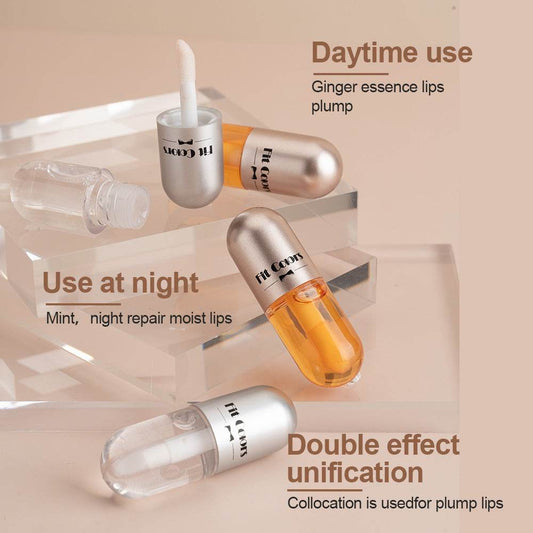 Two Sets Of Moisturizing Lip Oil And Lip Color Liquid Cases - Mubimart