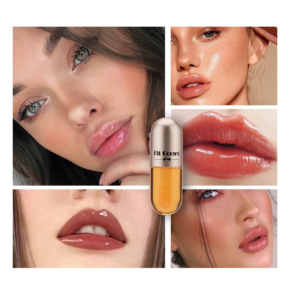 Two Sets Of Moisturizing Lip Oil And Lip Color Liquid Cases - Mubimart