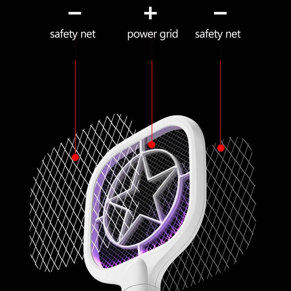 Two-in-one Electric Mosquito Swatter Rechargeable - Mubimart