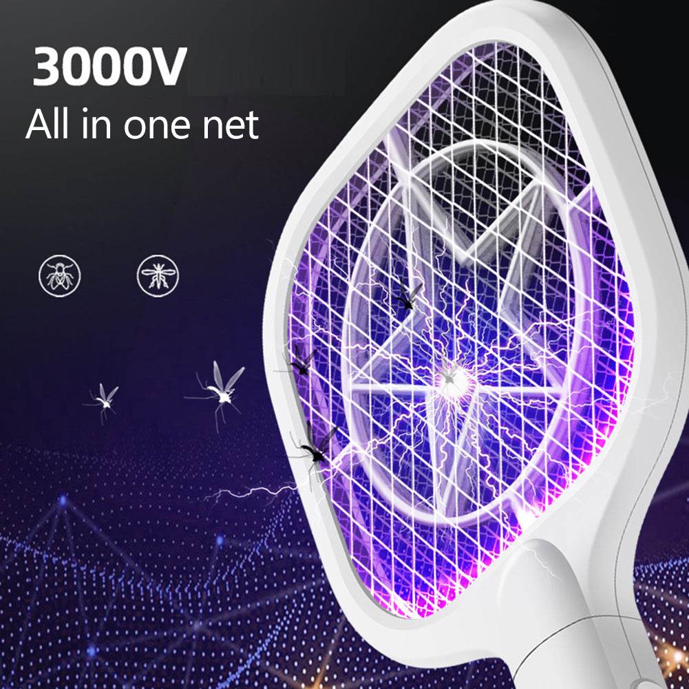 Two-in-one Electric Mosquito Swatter Rechargeable - Mubimart