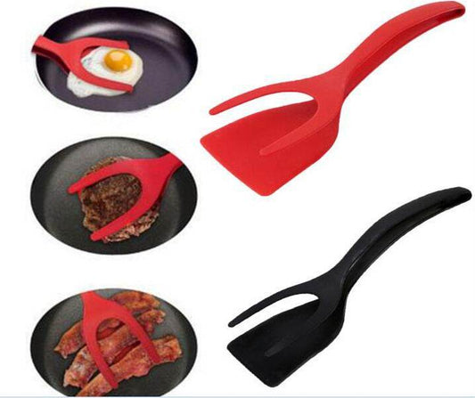 Two-in-one Pancake Flip Omelet Tongs - Mubimart