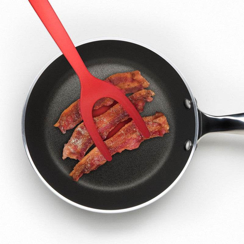 Two-in-one Pancake Flip Omelet Tongs - Mubimart