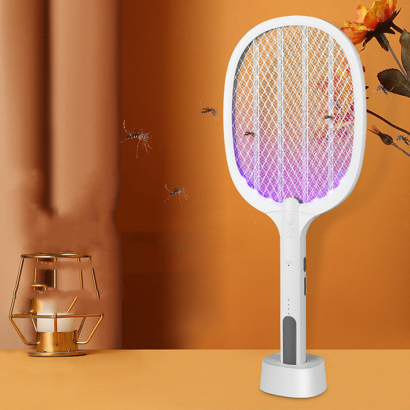 Two-in-one USB Rechargeable Electric Mosquito Swatter Household Mosquito Trap - Mubimart -  