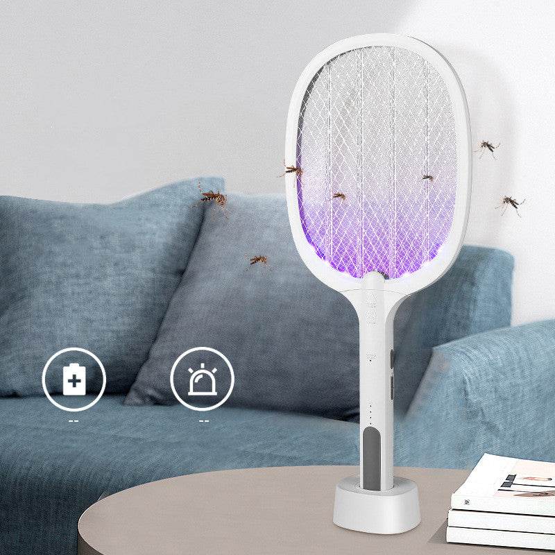 Two-in-one USB Rechargeable Electric Mosquito Swatter Household Mosquito Trap - Mubimart