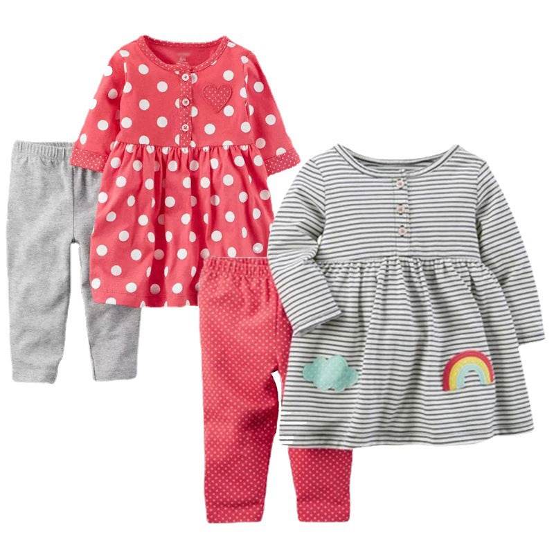 Two-piece Baby Clothes For Children Girl Dress - Mubimart