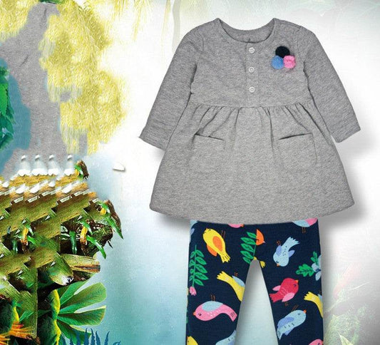 Two-piece Baby Clothes For Children Girl Dress - Mubimart