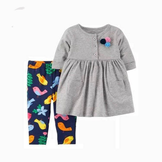 Two-piece Baby Clothes For Children Girl Dress - Mubimart