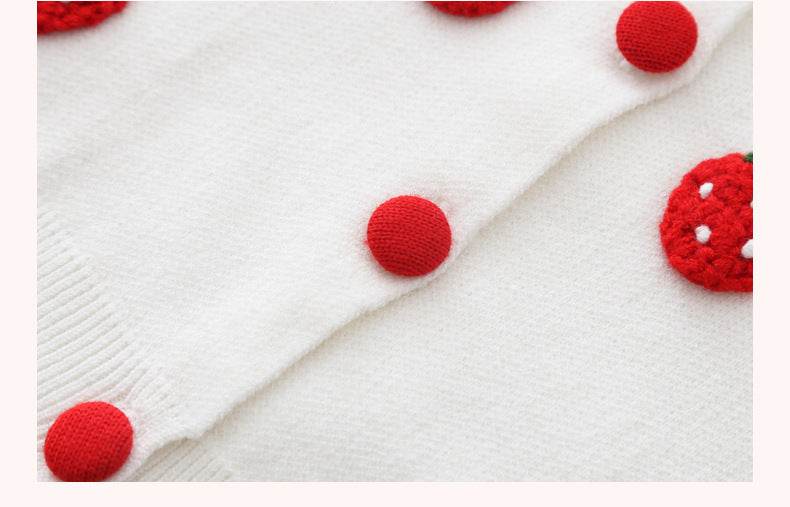 Two-piece Baby Girl Mink Wool Sweater Dress - Mubimart