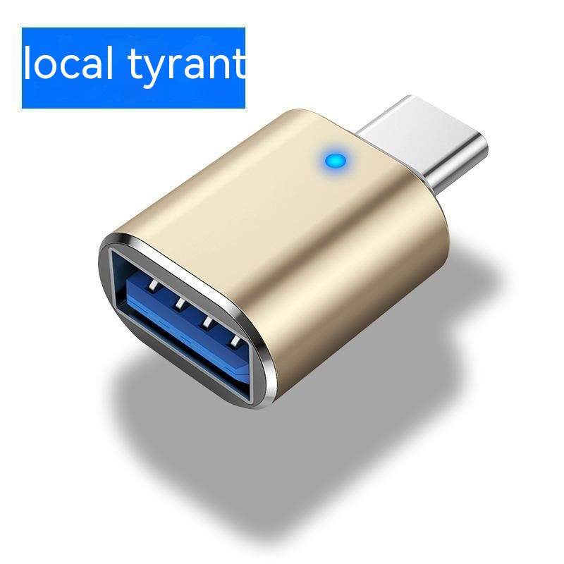 Type-c To Usb30 USB With Indicator Light Mobile Phone Mouse Keyboard Sound Card Car Charger OTG Adapter - Mubimart