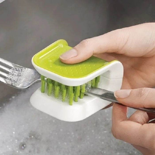 U-Shaped Knife And Cutlery Cleaner Brush Home Kitchen Cleaning Brushes Bristle Scrub Kitchen Washing - Mubimart