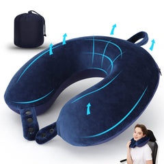 U Shaped Pillow Travel Neck Pillow Memory Foam - Mubimart -  