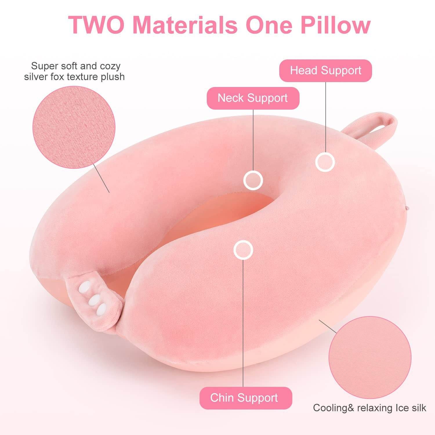 U Shaped Pillow Travel Neck Pillow Memory Foam - Mubimart