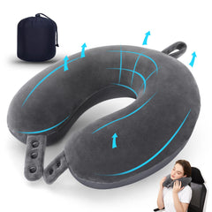 U Shaped Pillow Travel Neck Pillow Memory Foam - Mubimart -  