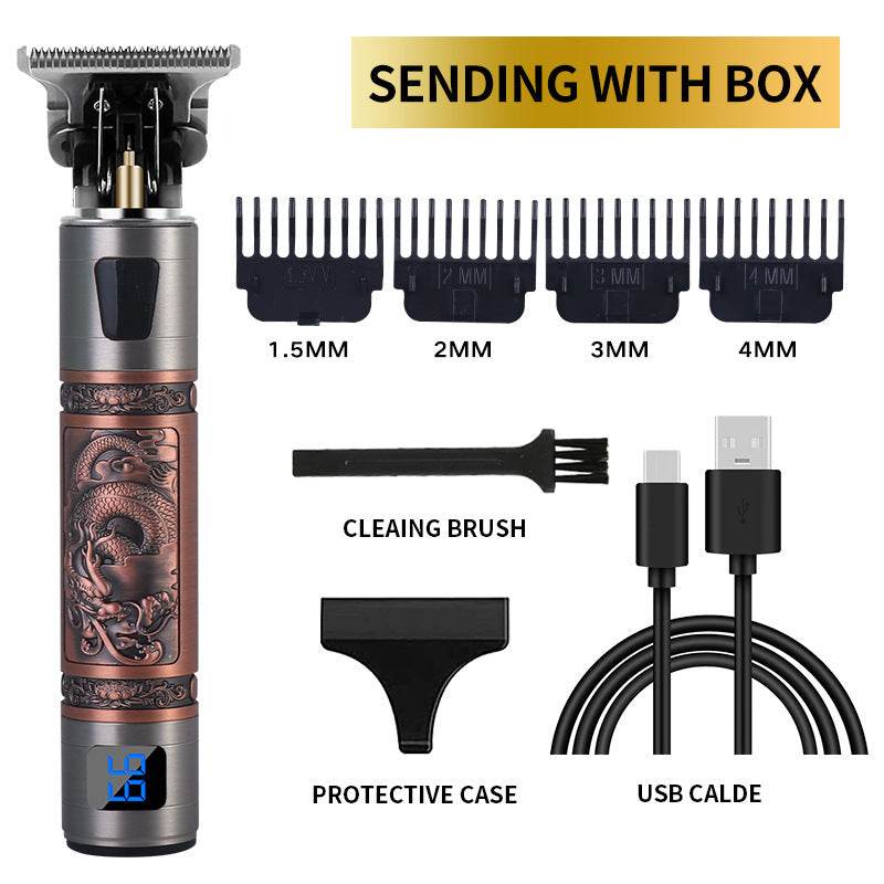 USB Electric Hair Clippers Rechargeable Shaver Beard Trimmer - Mubimart