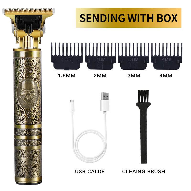 USB Electric Hair Clippers Rechargeable Shaver Beard Trimmer - Mubimart