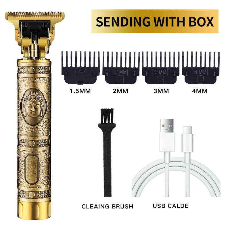 USB Electric Hair Clippers Rechargeable Shaver Beard Trimmer - Mubimart