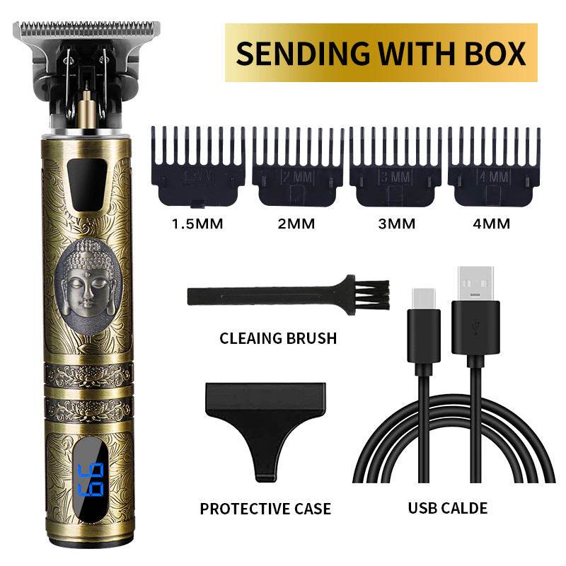 USB Electric Hair Clippers Rechargeable Shaver Beard Trimmer - Mubimart
