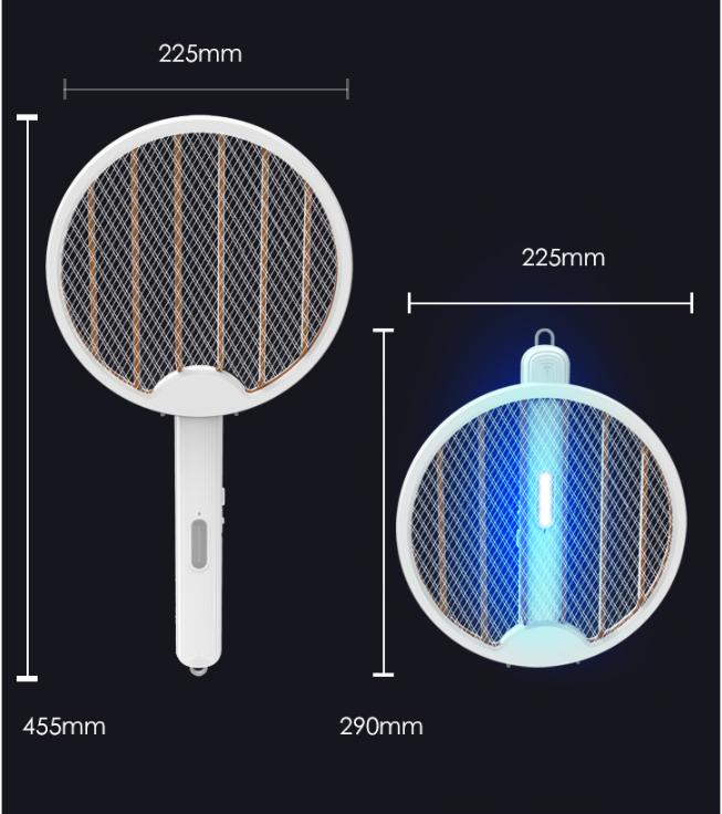 USB Electric Shock Charging Folding Mosquito Swatter - Mubimart -  