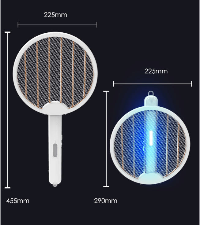 USB Electric Shock Charging Folding Mosquito Swatter - Mubimart