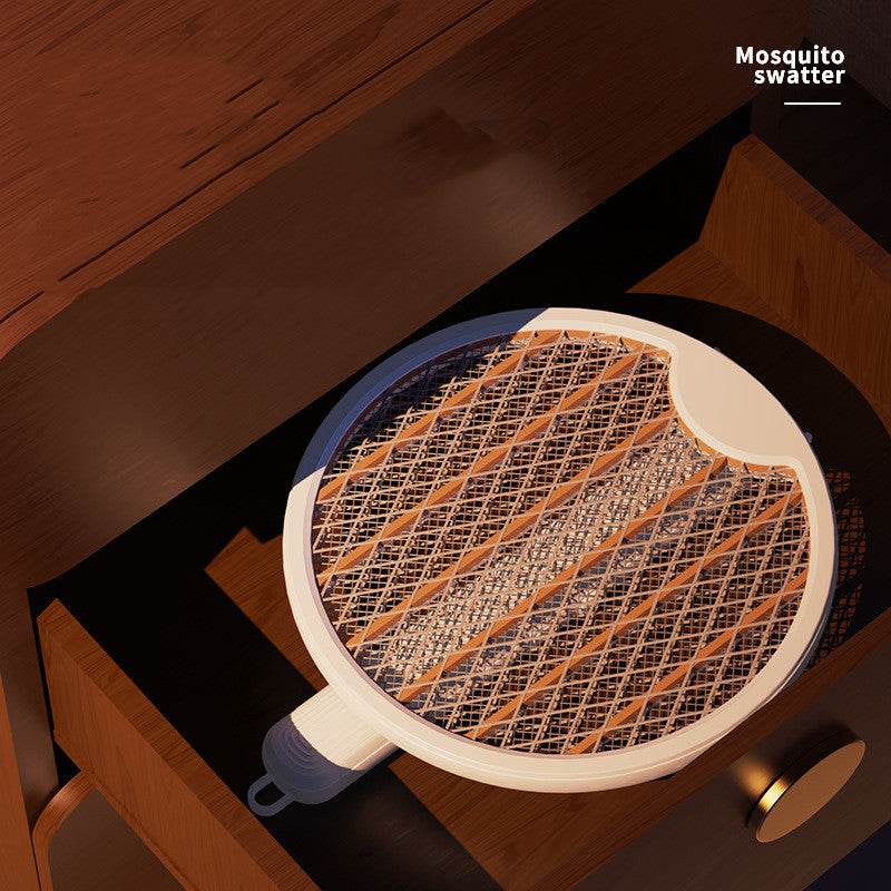 USB Electric Shock Charging Folding Mosquito Swatter - Mubimart