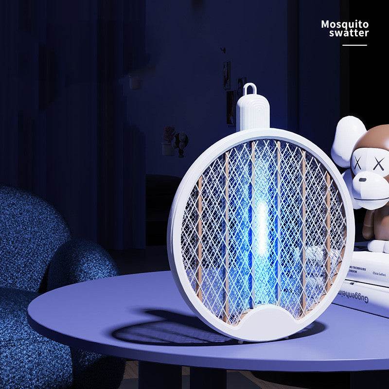 USB Electric Shock Charging Folding Mosquito Swatter - Mubimart