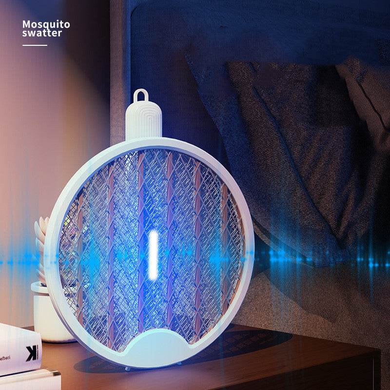 USB Electric Shock Charging Folding Mosquito Swatter - Mubimart