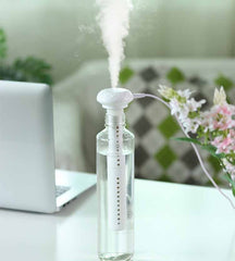 USB Mini Ultrasonic Air Humidifier LED Lamp USB Essential Oil Diffuser Car Purifier Aroma Anion Mist Maker - Mubimart - Mist Humidifiers 