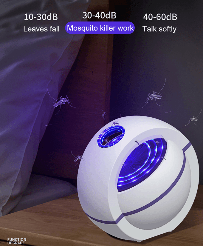 USB Powered Mosquito Killer Lamp 1m/2m Electric No Noise 360° Insect Killer Bug Zapper Mosquito - Mubimart