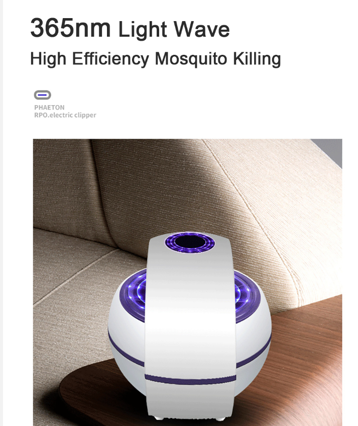 USB Powered Mosquito Killer Lamp 1m/2m Electric No Noise 360° Insect Killer Bug Zapper Mosquito - Mubimart -  