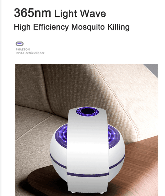 USB Powered Mosquito Killer Lamp 1m/2m Electric No Noise 360° Insect Killer Bug Zapper Mosquito - Mubimart