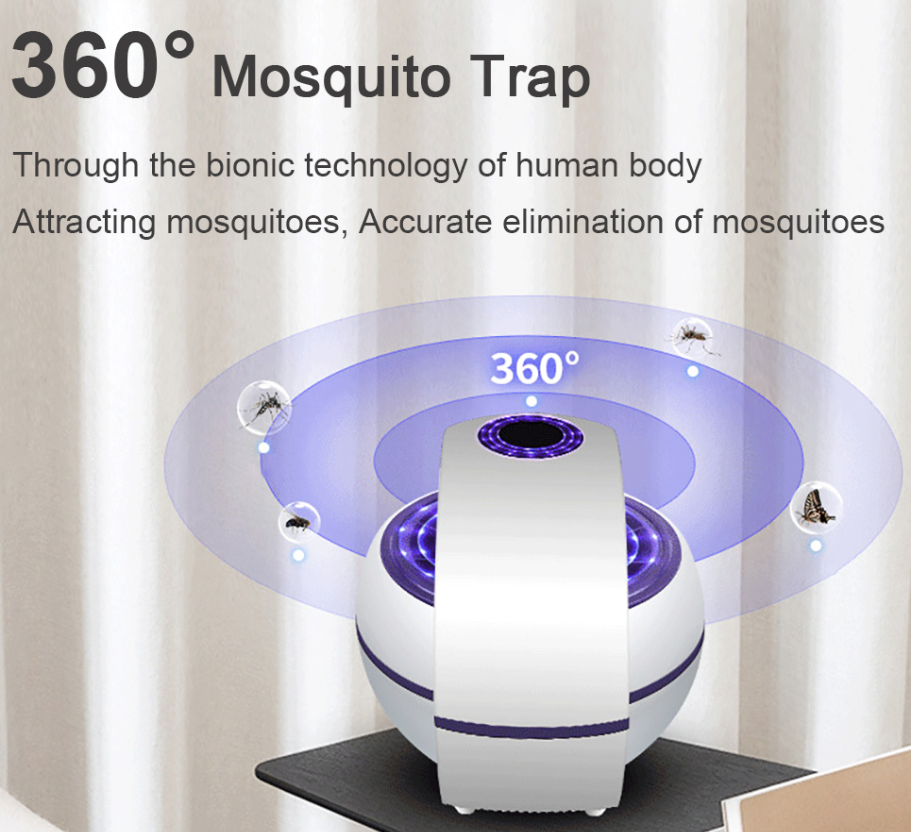 USB Powered Mosquito Killer Lamp 1m/2m Electric No Noise 360° Insect Killer Bug Zapper Mosquito - Mubimart -  