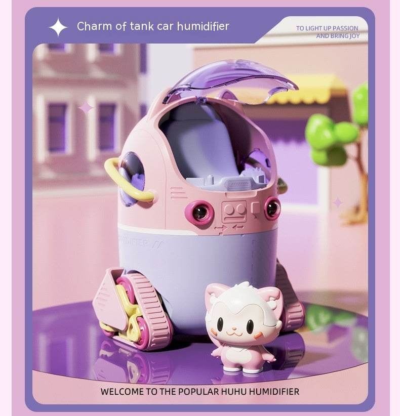USB Small Heavy Fog Portable Water Replenishing Instrument Cartoon Space Capsule Doll Humidifier - Mubimart
