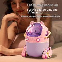 USB Small Heavy Fog Portable Water Replenishing Instrument Cartoon Space Capsule Doll Humidifier - Mubimart -  