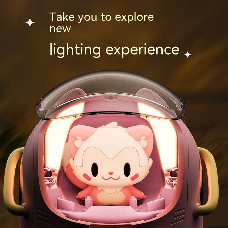 USB Small Heavy Fog Portable Water Replenishing Instrument Cartoon Space Capsule Doll Humidifier - Mubimart