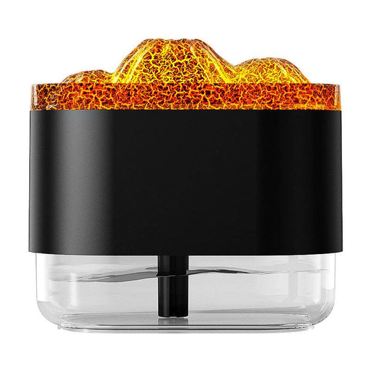 USB Volcano Air Humidifier 300ML Ultrasonic Mist Maker Fogger Household Ultrasonic Water Aroma Diffuser With Colorful Lamp - Mubimart