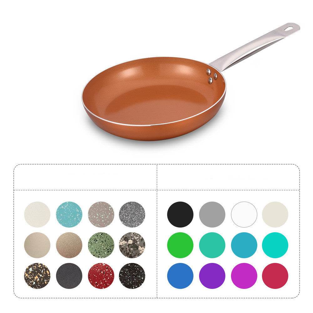 Ujoy Fry Pan Aluminum Non-stick Pan Omelette Fried Steak Frying Pan Household Induction Cooker - Mubimart