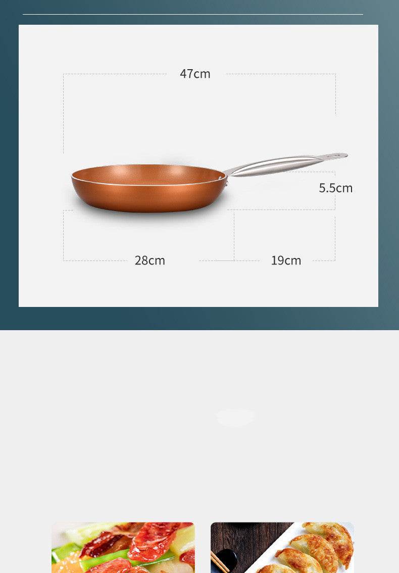 Ujoy Fry Pan Aluminum Non-stick Pan Omelette Fried Steak Frying Pan Household Induction Cooker - Mubimart