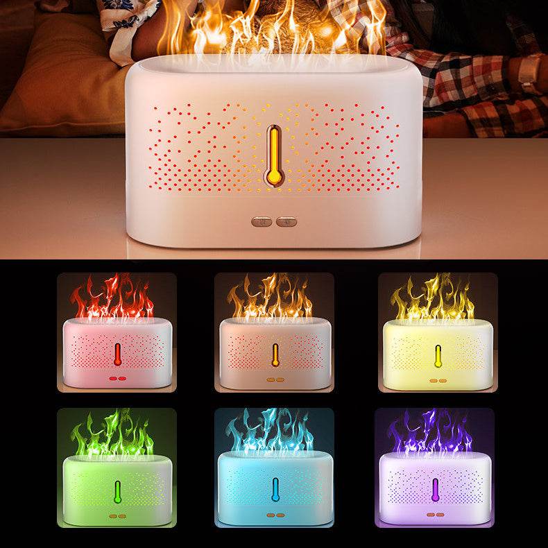 Ultrasonic Aromatherapy Diffuser - Home Flame Humidifier - Mubimart