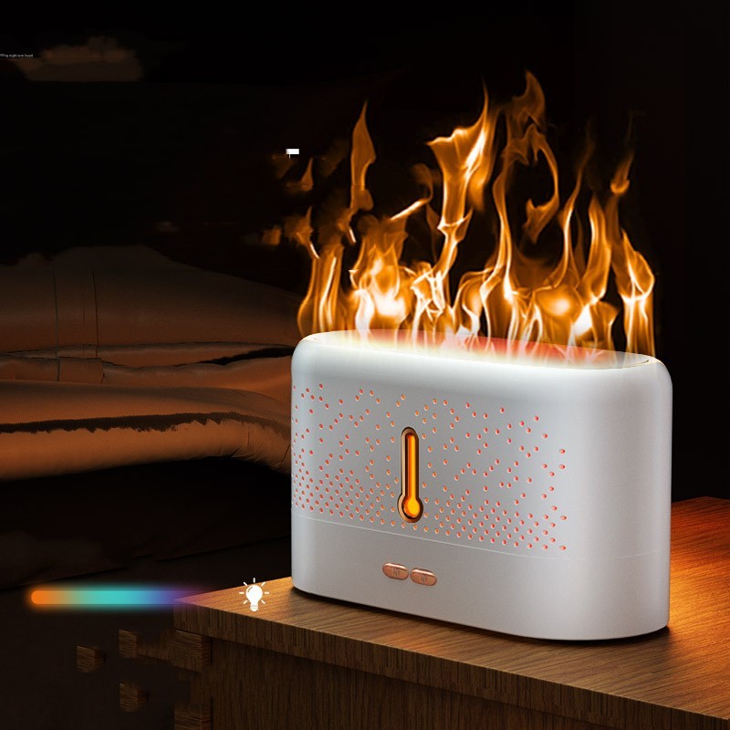 Ultrasonic Aromatherapy Diffuser - Home Flame Humidifier - Mubimart -  