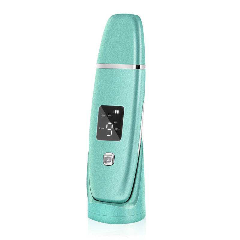 Ultrasonic Vibration Blackhead Remover Deep Cleansing Face Scrubber Pore Cleaner Lifting Machine Facial Led Peeling Shovel - Mubimart
