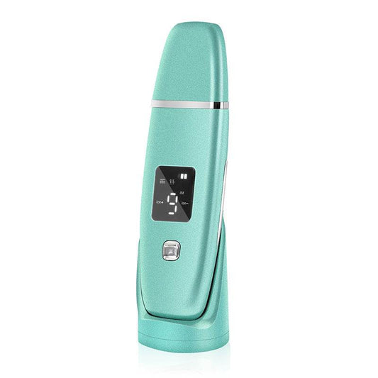 Ultrasonic Vibration Blackhead Remover Deep Cleansing Face Scrubber Pore Cleaner Lifting Machine Facial Led Peeling Shovel - Mubimart