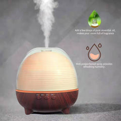 Ultrasonic Wood Grain Essential Oil Aromatherapy Humidifier - Mubimart -  