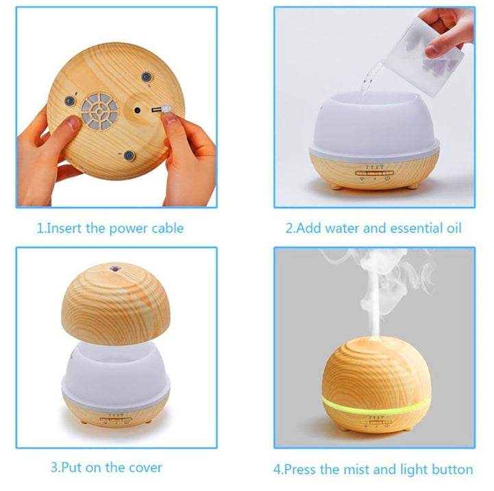Ultrasonic household aromatherapy machine air purification humidifier - Mubimart