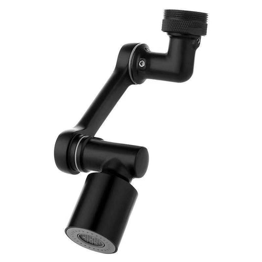 Universal Faucet Lifting Splash-proof Water Faucet Black Mechanical Arm - Mubimart