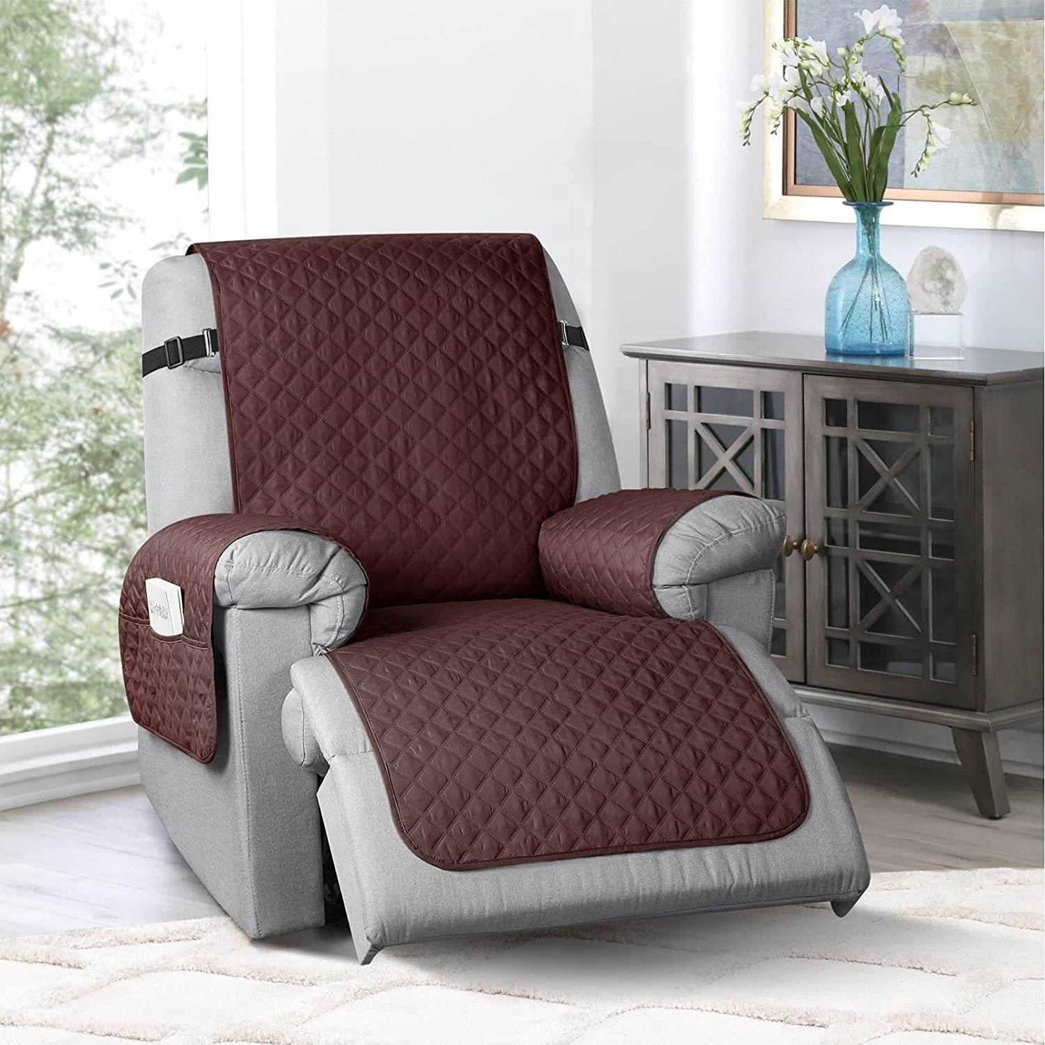 Universal Recliner Sofa Cover Integrated Sofa Slipcover Anti-fouling Waterproof - Mubimart