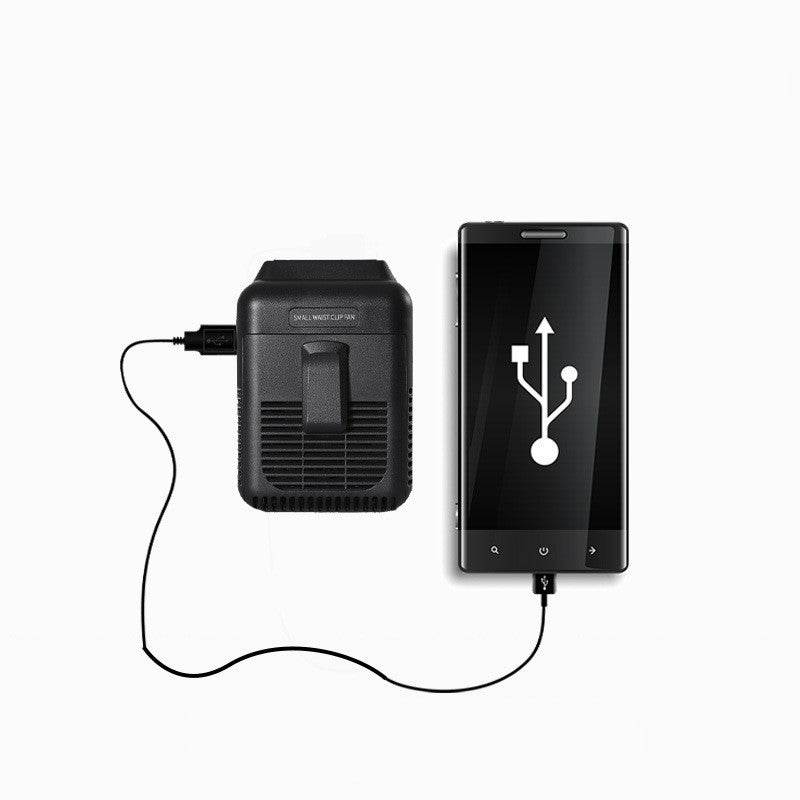 Usb Charging Waist Fan Hanging Neck Fan Outdoor Mini - Mubimart