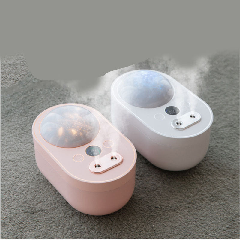 Usb Star Projection Humidifier Creative Double Mist Purifier Mini - Mubimart - Mist Humidifiers 