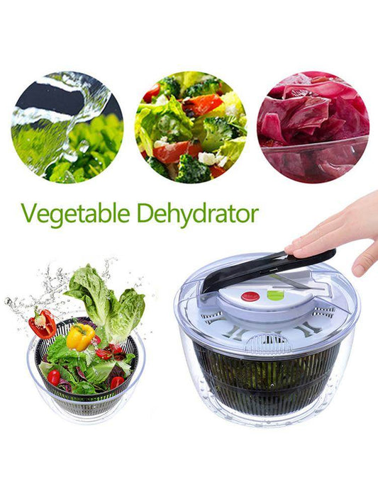 Useful Vegetables Fruits Dryer Salad Spinner Fruit Wash Clean Basket Storage Drying Machine Kitchen Tools Vegetable Dehydrator - Mubimart
