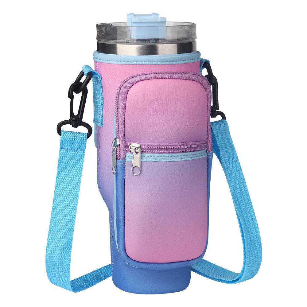 Vacuum Thermal Straw Cup Sleeve Sports Neoprene - Mubimart